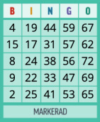 Klassisk bingo singelspel i bingo online på bingolotto.se