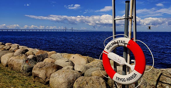 Livboj vid havet i Malmö