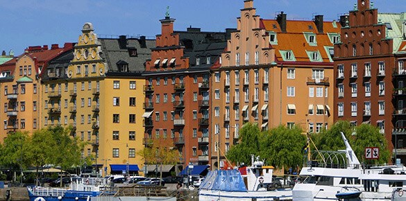 Hus på Kungsholmen i Stockholm