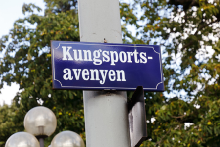 Skylt på Kungsportsavenyn